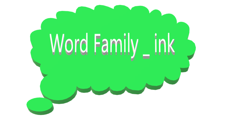 Word Family _ ink