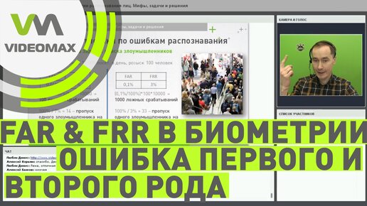 FAR и FRR. Статистика ошибок распознавания лиц