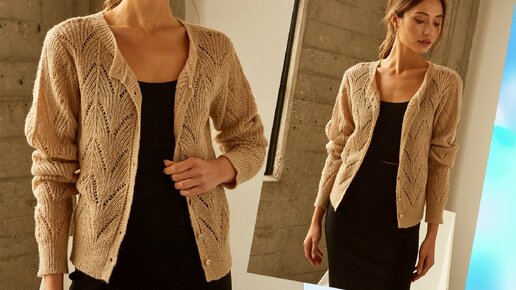 РУКИ ВЯЖУТ САМИ ЭЛЕГАНТНЫЙ ЖАКЕТ СПИЦАМИ | Рукоделие Светлана Лосева | Дзен