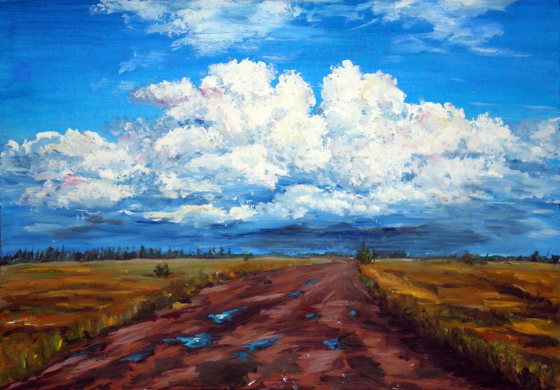 Размытая дорога. Автор Я.