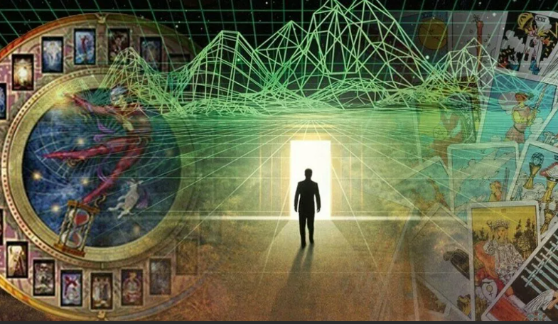 Коллаж тема: психология, таро, познание