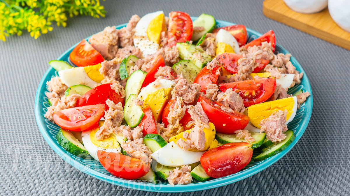 САЛАТ с Тунцом за 10 минут