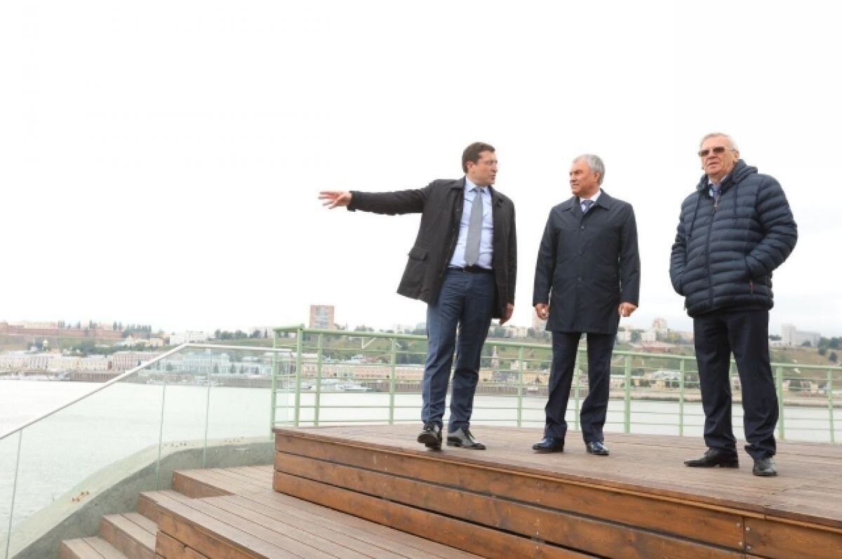    Глеб Никитин представил Володину проекты развития Нижнего Новгорода