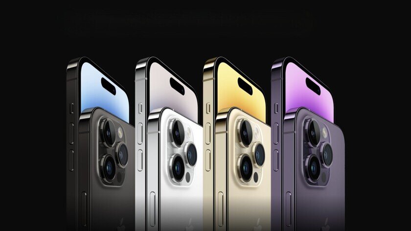    Цветовая палитра iPhone 14 Pro. Фото: Apple