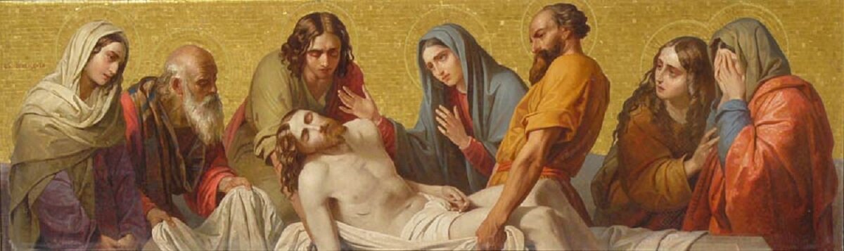 Положение во гроб, мозаика Исаакиевского собора