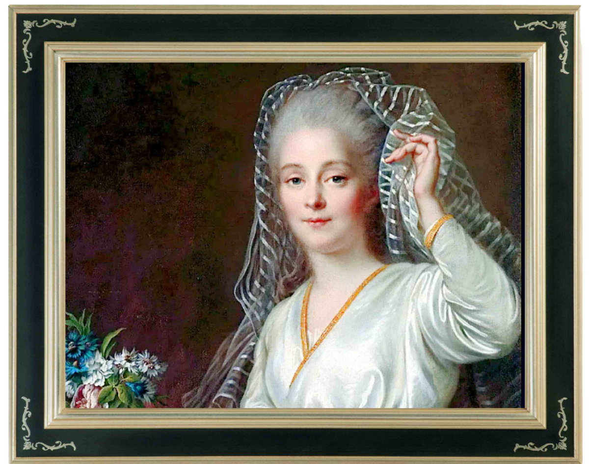 Портрет дамы. Франсуа Юбер Друэ. 1767 г.