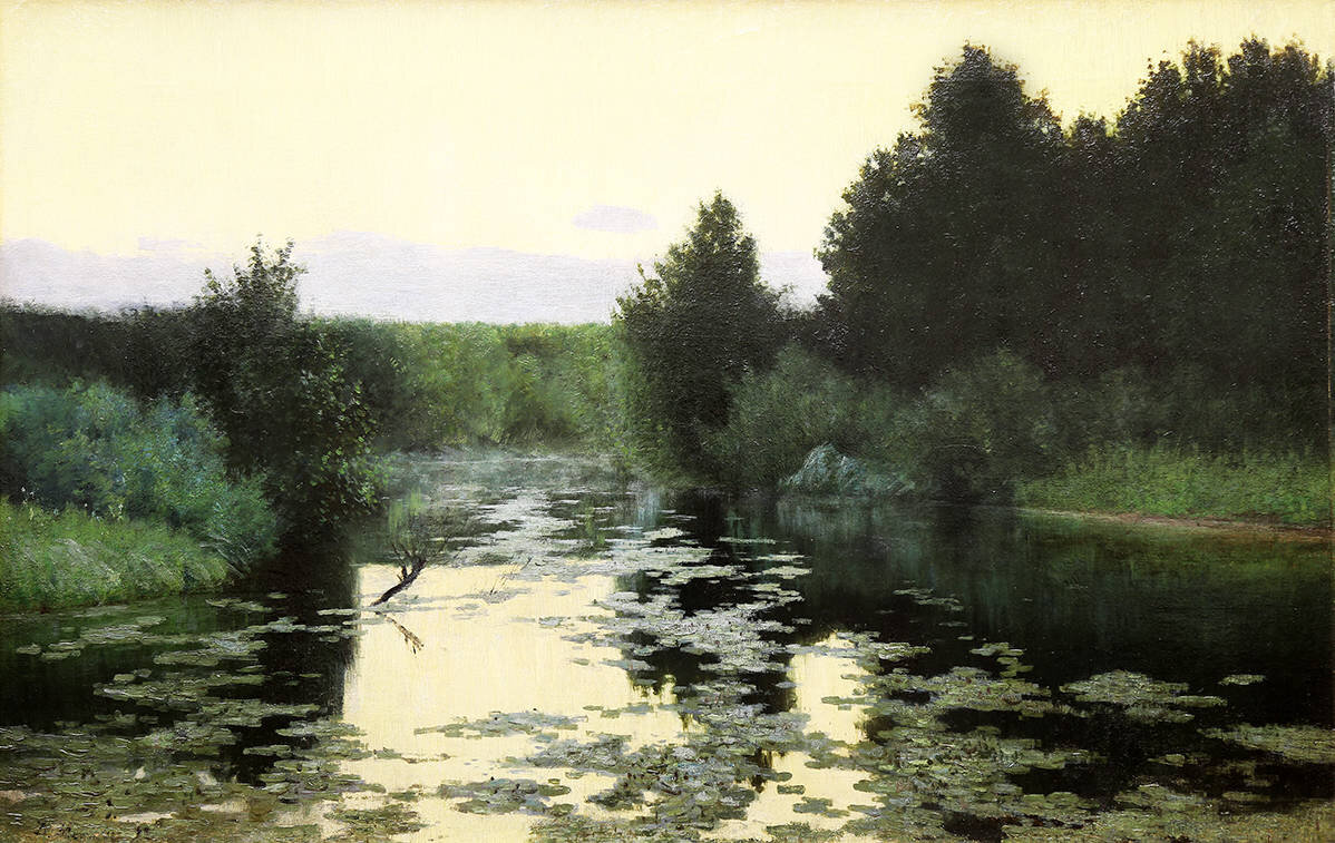 "Старый пруд", Д.Э. Мартен, 1890-е. Частное собрание.