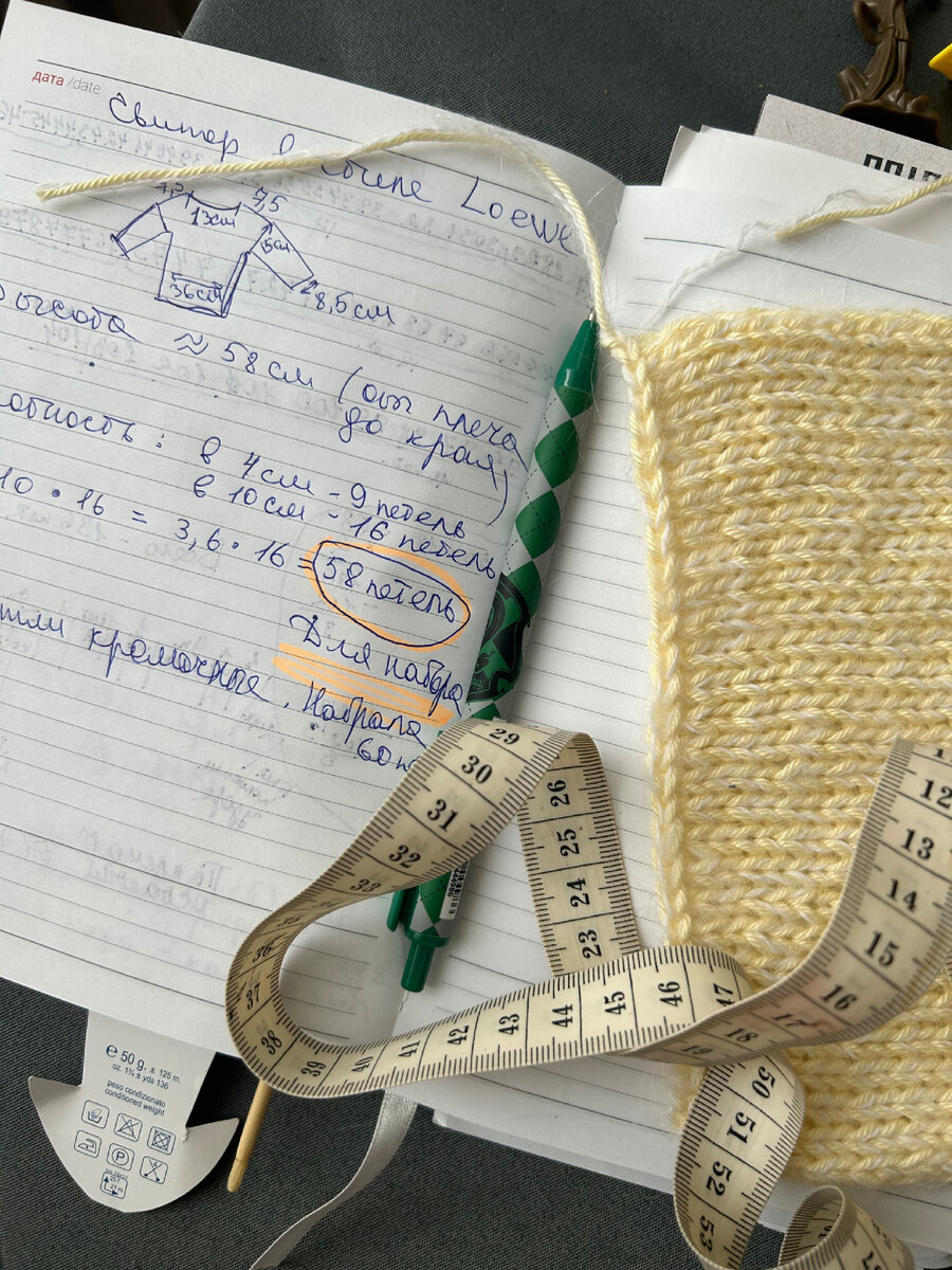 Подготовка к вязанию