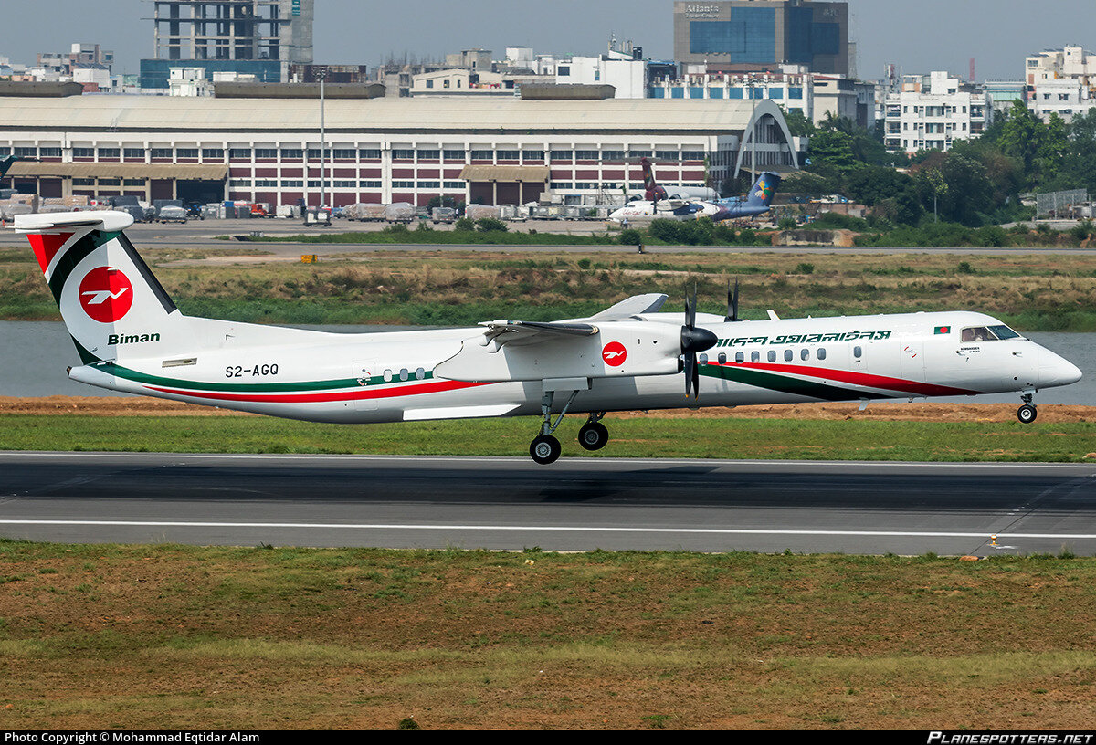 Bombardier Q402 авиакомпании Biman Bangladesh Airlines, до инцидента