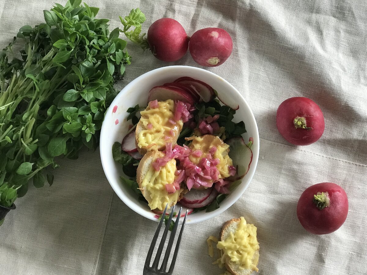 Готовый салат. Фото - Сладкий Персик