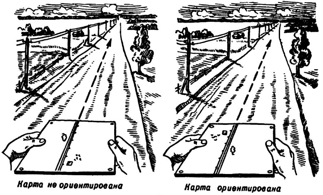 Карта по фотографиям с передвижениями