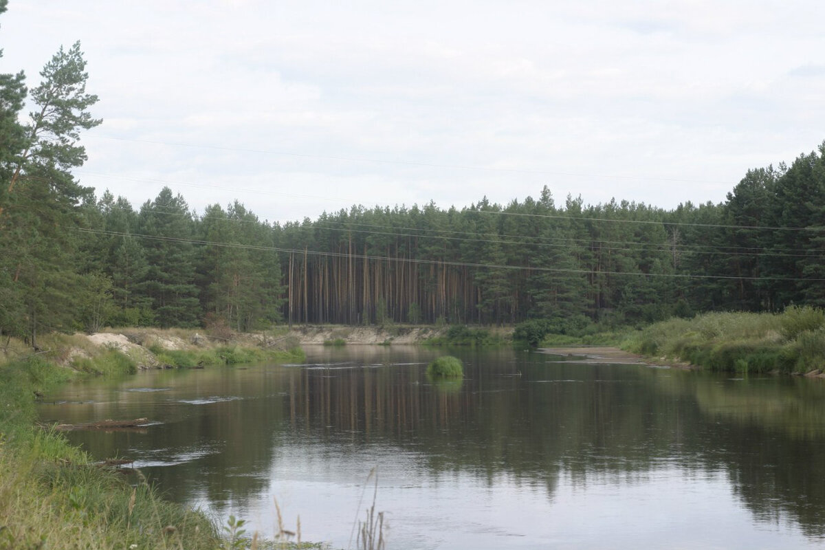 Река Уж, где я пополнил свой запас воды.