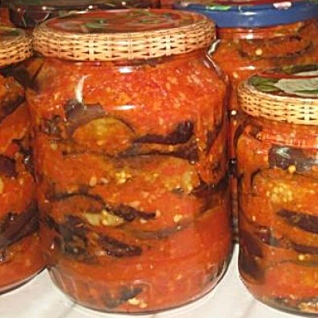 Кольца баклажанов в ароматной заливке