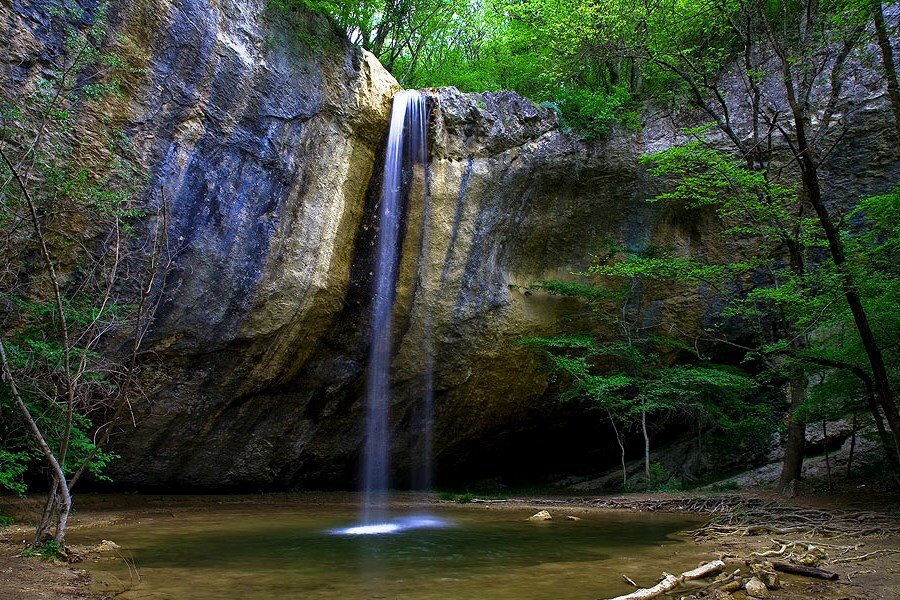 Водопад Козырёк - Байдарская долина, село Передовое