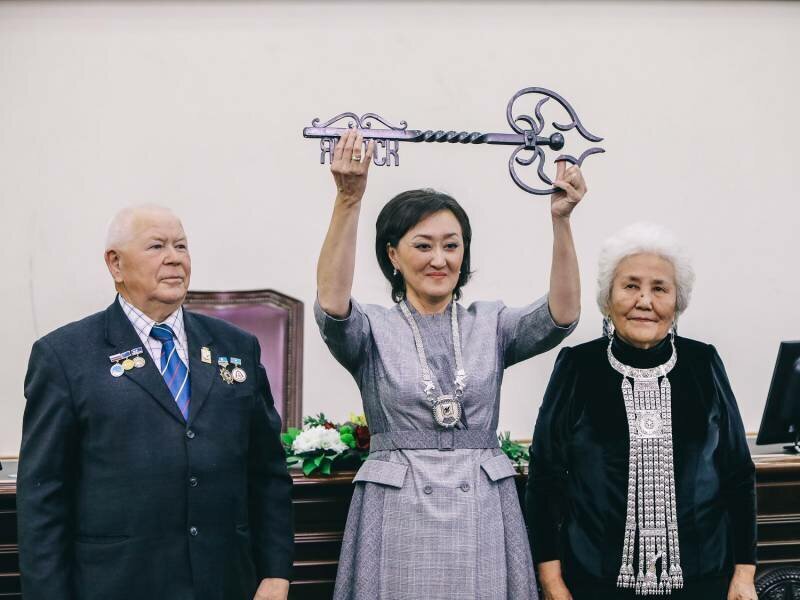 Мэр Якутска Сардана Аксентьева.