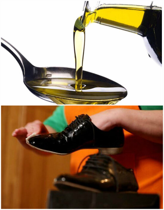 Удаляем сложные загрязнения с помощью оливкового масла.