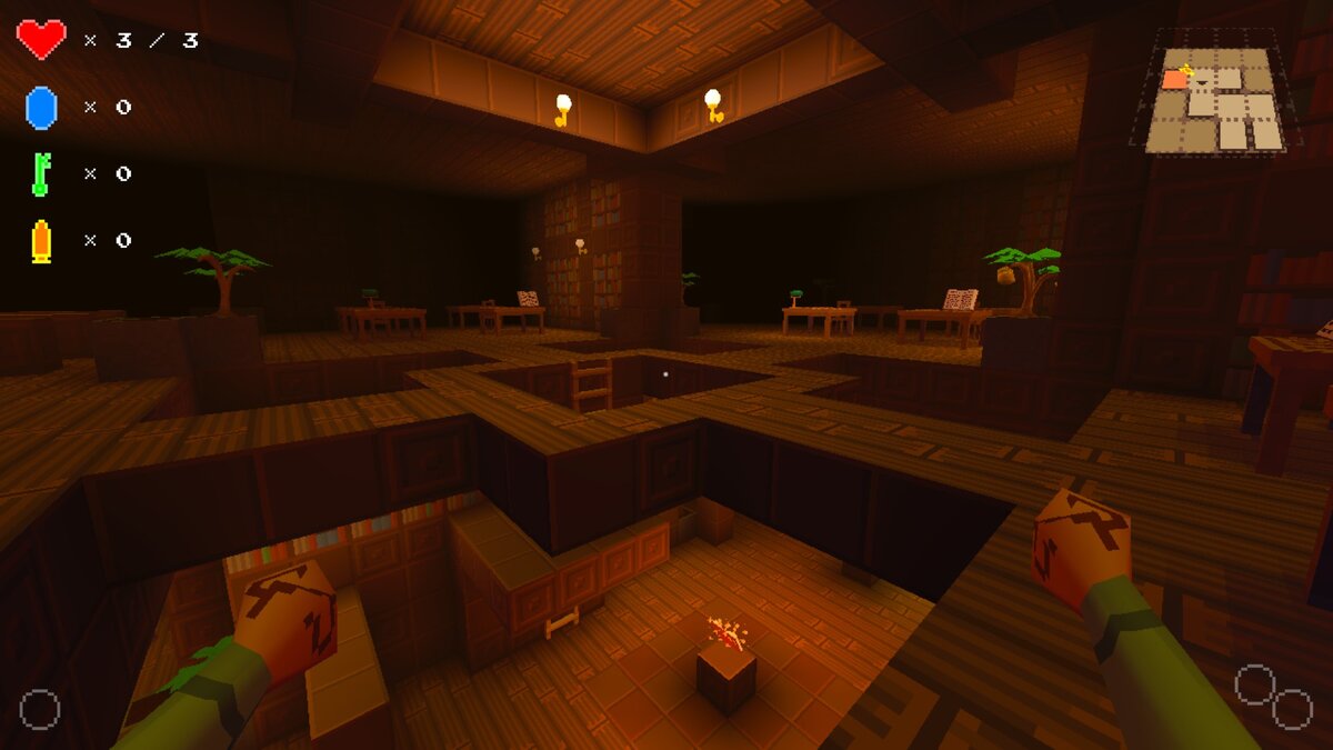 Например, обе библиотеки, что есть в игре, просто превосходны с точки зрения планировки. А каждый из миров уникален по своему дизайну.