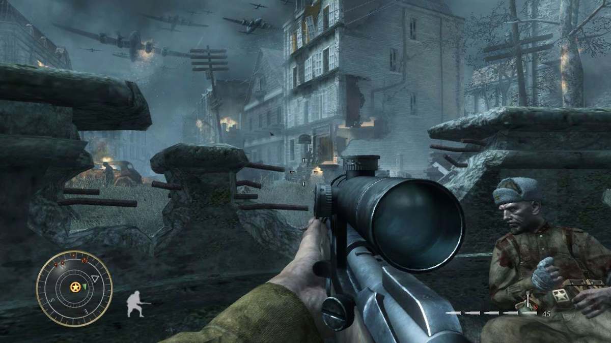 Игры на компьютер второй мировой войны. Call of Duty 5.