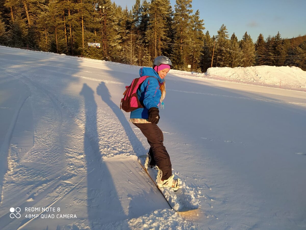 Каталка по нетронутому снежочку, да под блеск солнышка...мммм)))