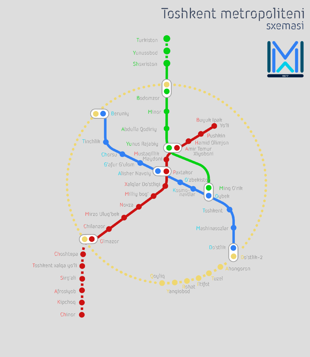 Метро в ташкенте все станции фото схема