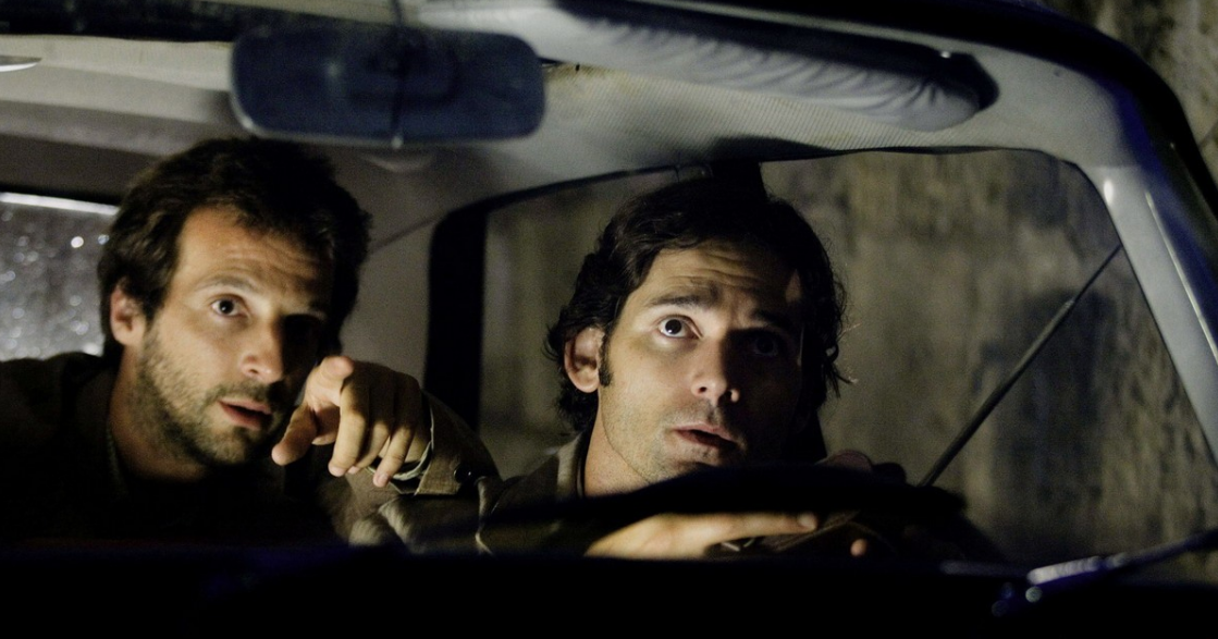 Матьё Кассовиц и Эрик Бана - кадр из фильма "Мюнхен"