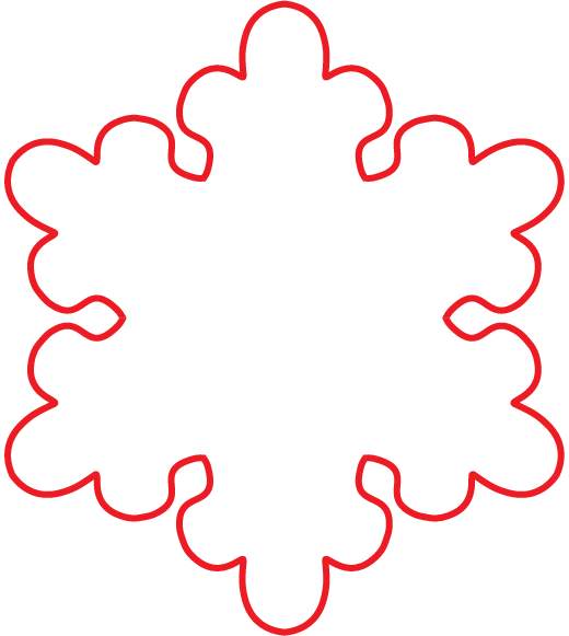 Снежинки на новый год что бы удобнее вырезать