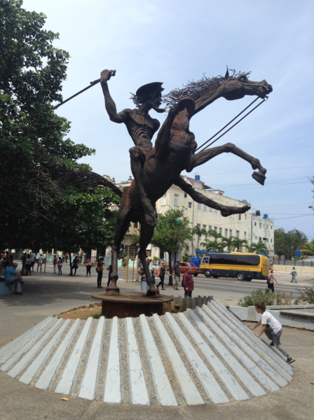 Памятник Дон Кихоту в Гаване