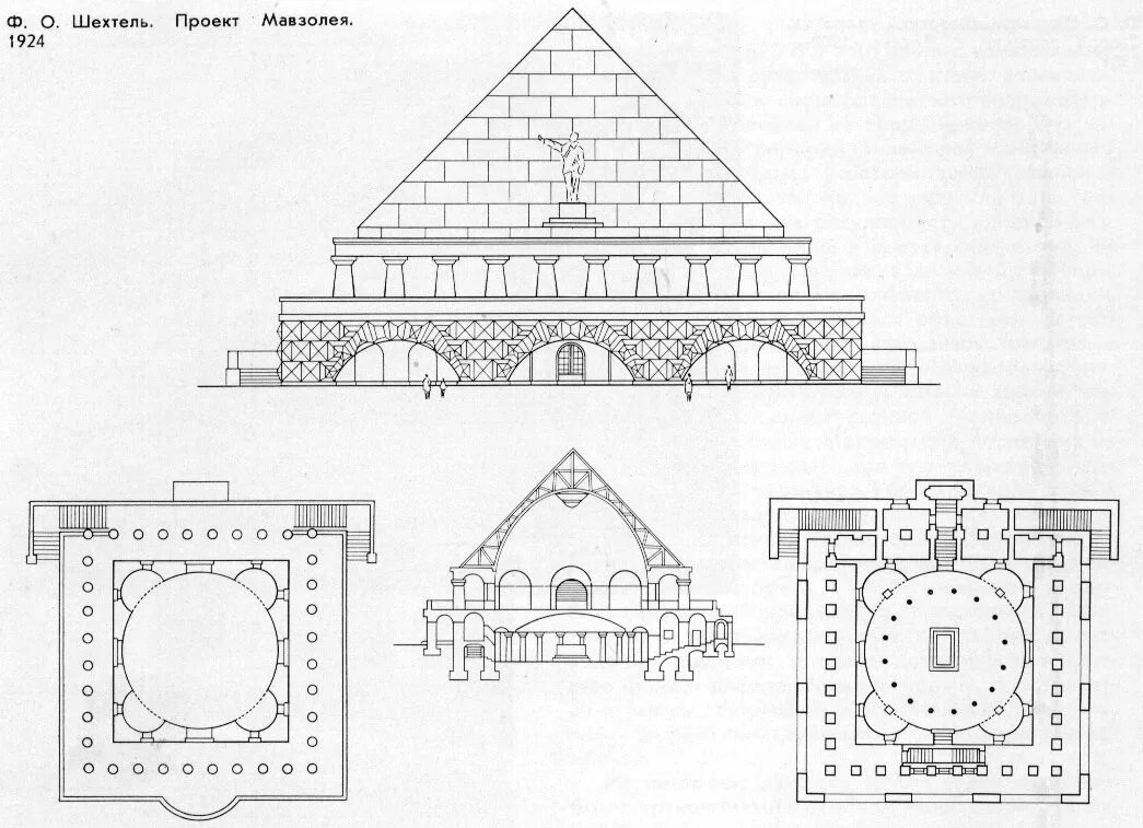 План мавзолея ленина