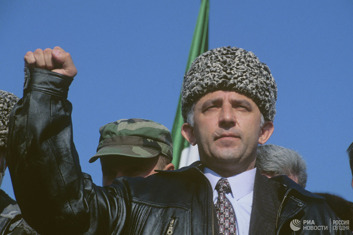 Президент Ичкерии Аслан Масхадов.