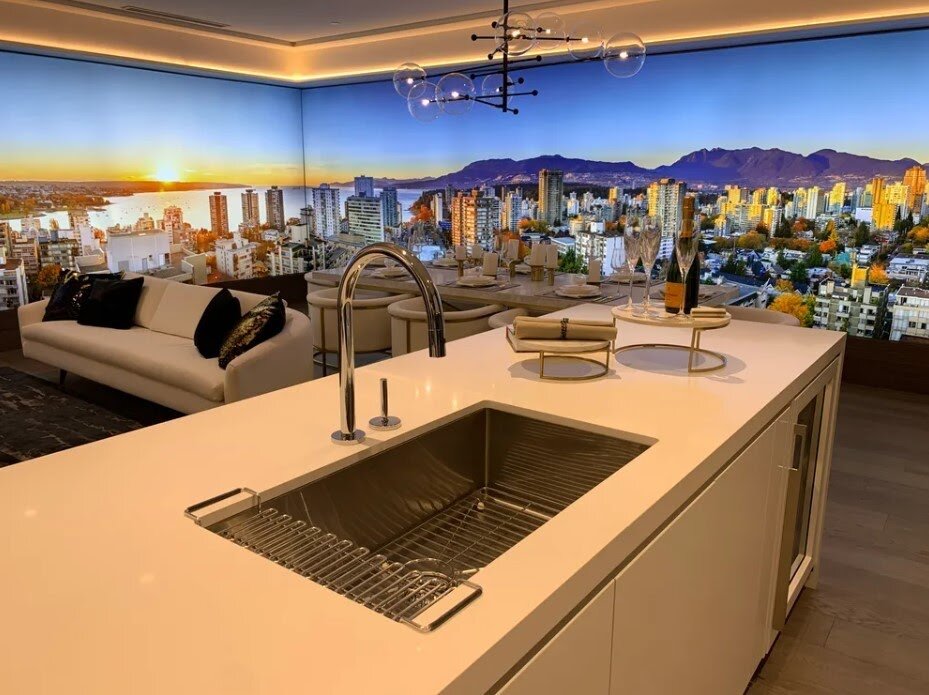 Фотообои на кухню  —  стильное и необычное решение