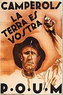 Жест на плакате партии ПОУМ, 1936 (левая рука)
