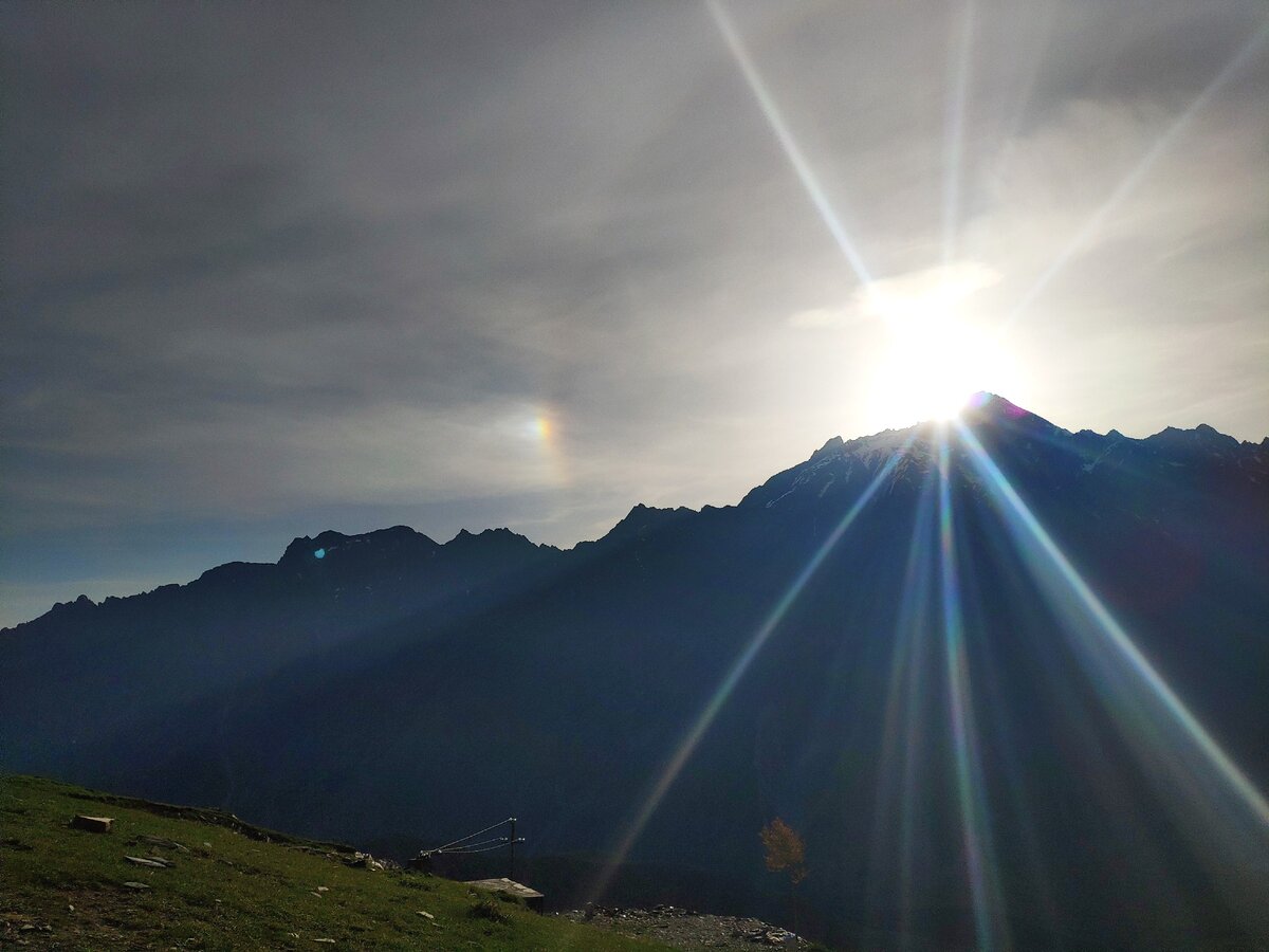 Рассвет в Гергети, Степанцминда, Грузия