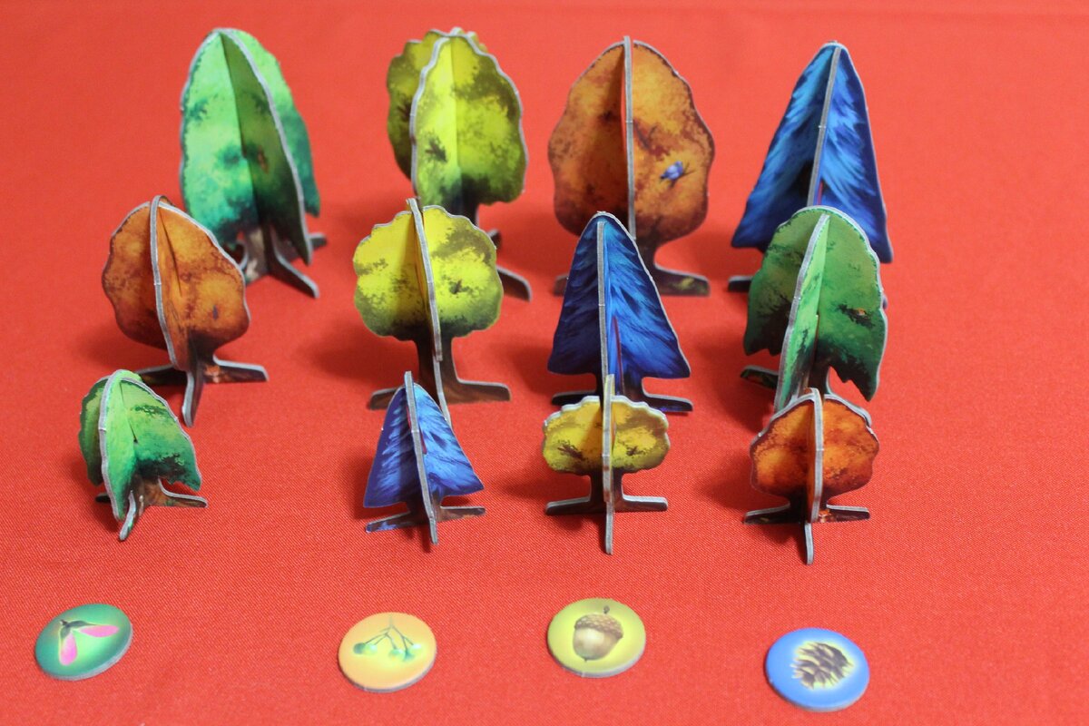 Набор деревьев - играть можно вдвоем, втроем или вчетвером