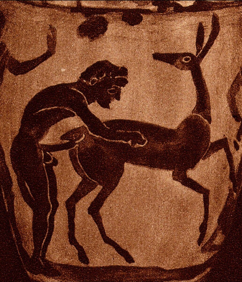 Миф о Роге козы Амалфея на античной вазописи