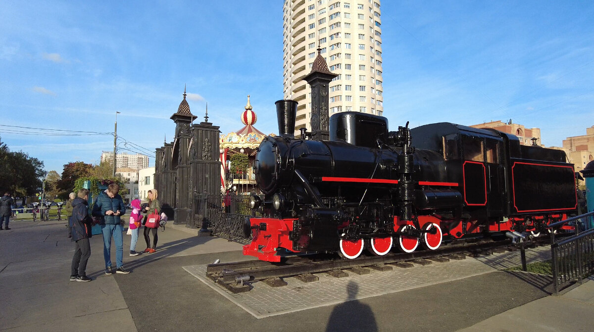 Паровоз Кп4-465 в Новых Черёмушках. Фото автора.