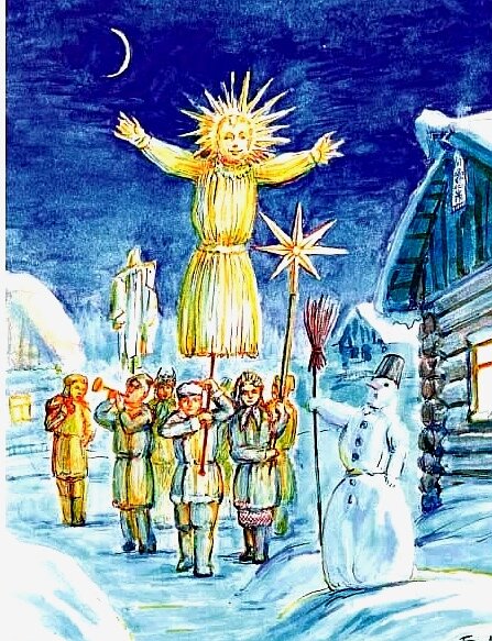 Солнечный образ Коляды соответствует Иисусу