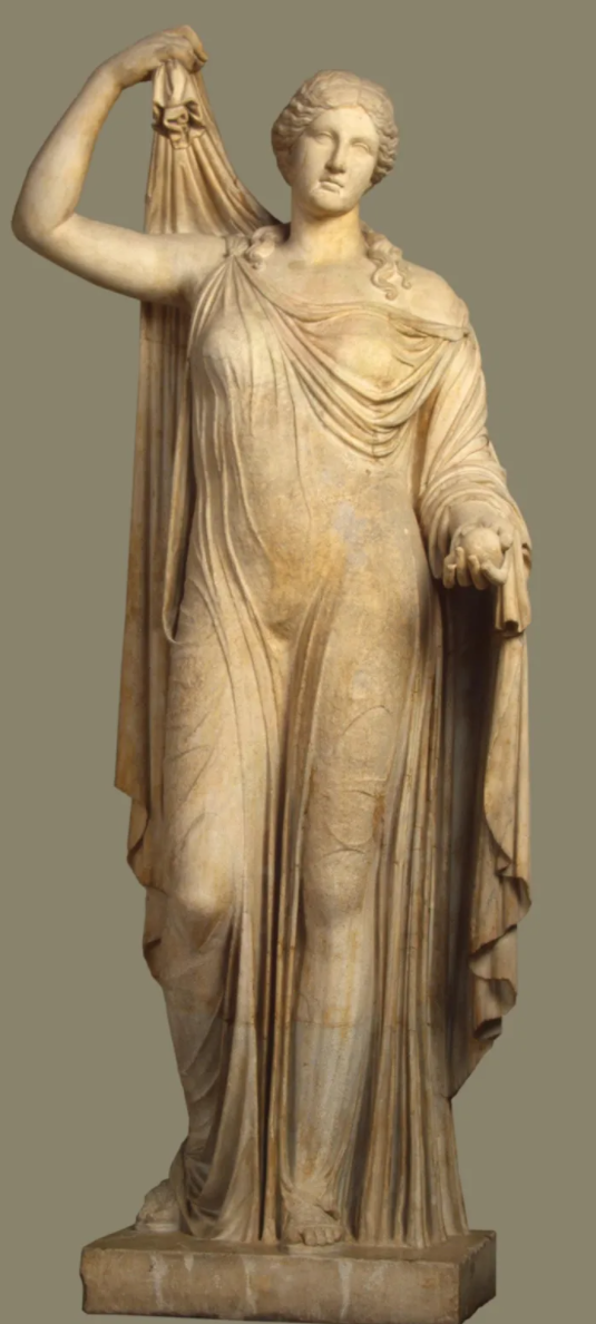 Древнеримская статуя Афродиты I в. н.э. храниться в Эрмитаже.