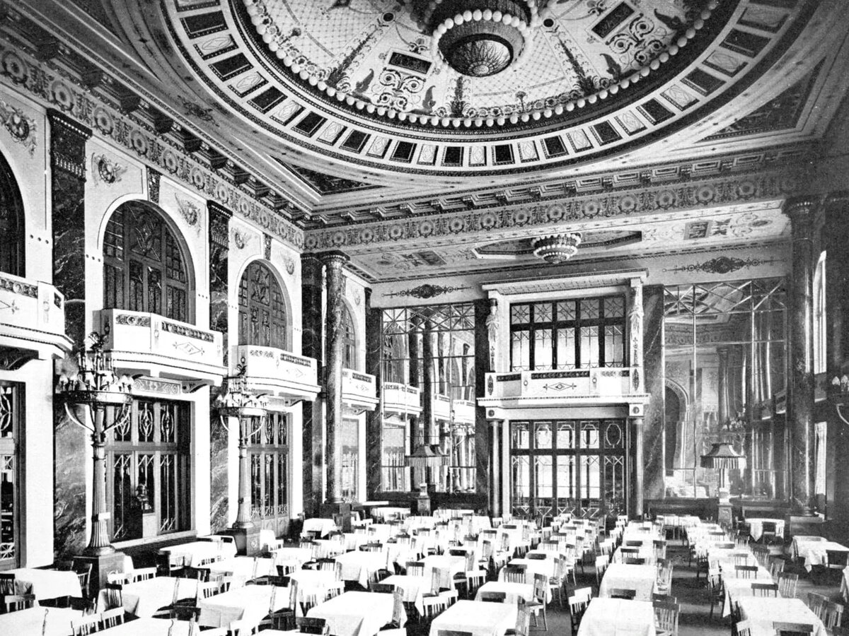 Зимний зал ресторана «Яръ». 1909–1910. Москва. Фотография: vitale / pastvu.com