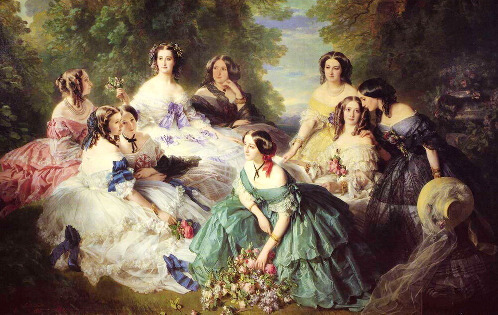 "Императрица Евгения с фрейлинами", худ. Ф. К. Винтерхальтер