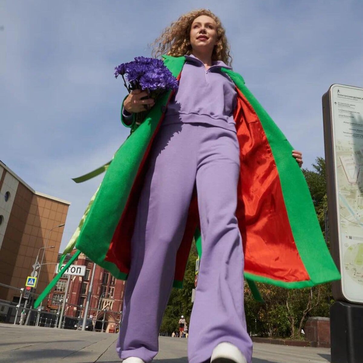 Пальто сшито по выкройке из журнала ВСЕ ЛЕКАЛА 1/2022