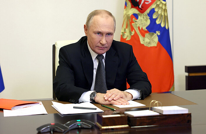    Президент РФ Владимир Путин.Sputnik/Sergey Ilyin/Kremlin/Reuters