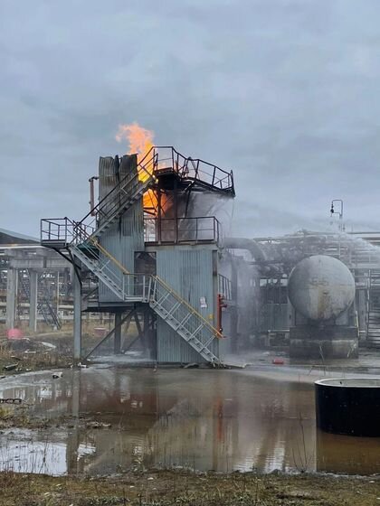    На месте ЧП Пресс-служба МЧС России по Тюменской области