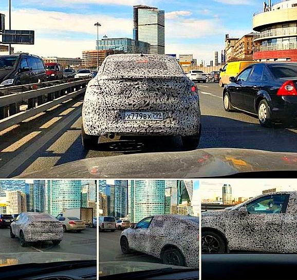 Автомобиль был в камуфляже, но все равно Аркана легко узнаваема
