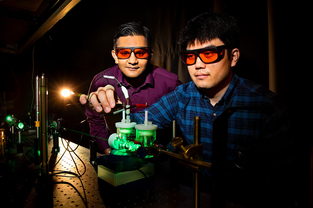 Team lighting. Chinese Scientists have tried to convert Solar Energy into Liquid fuel.