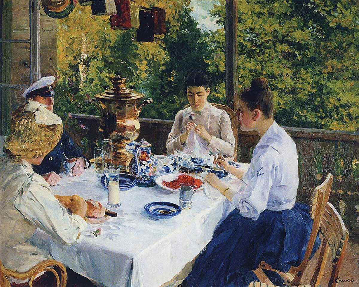 К.А. Коровин. За чайным столом. 1888