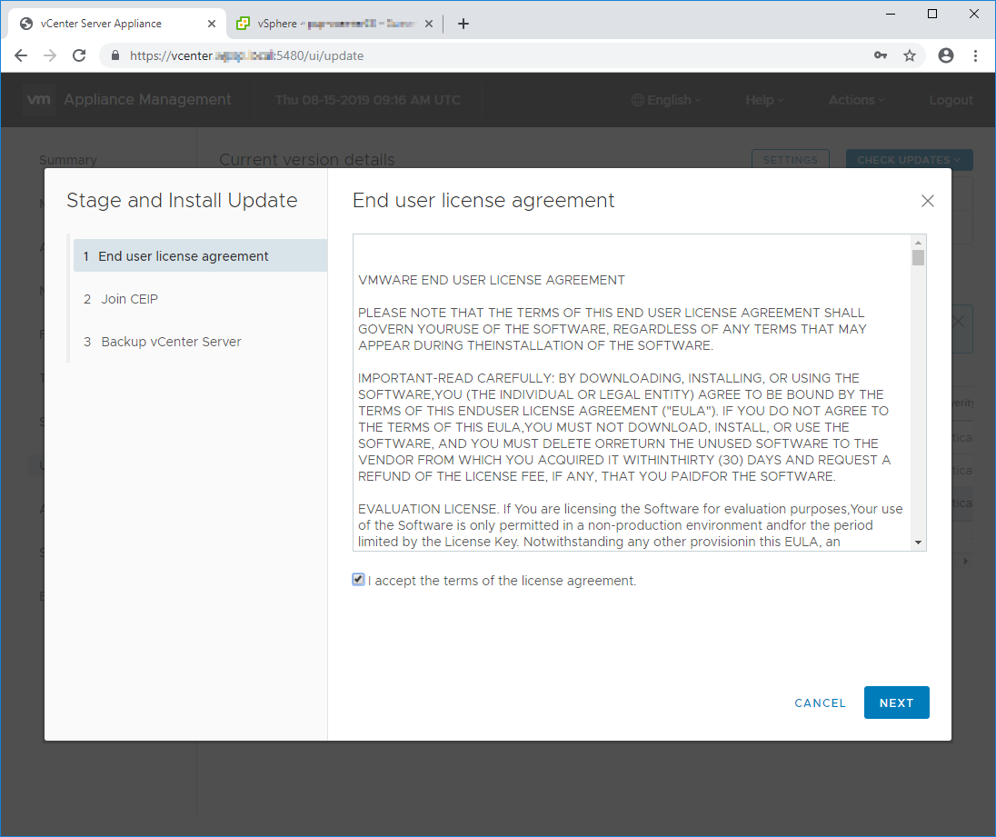End user software license agreement