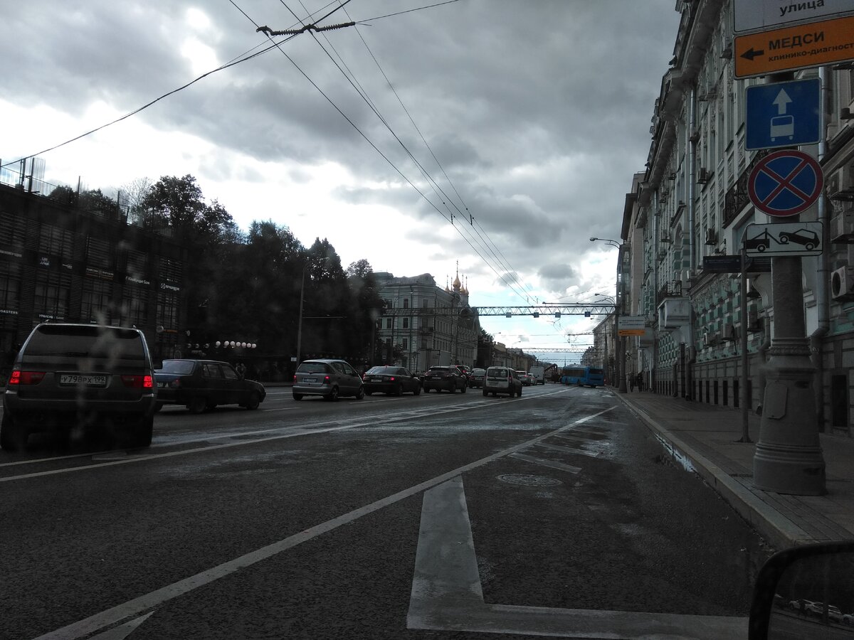 Проспект мира - машина разворачивают от Садового кольца.