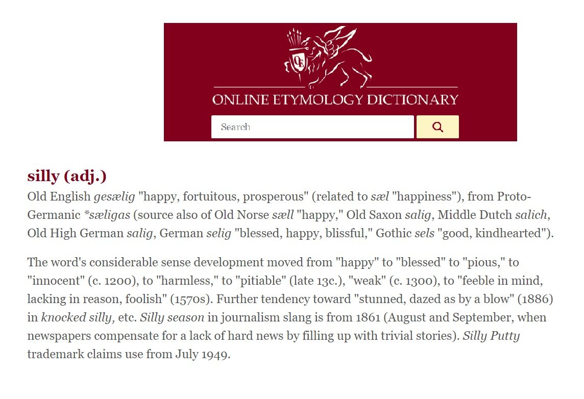 Вот скрин статьи из английского этимологического онлайн-словаря. Но сейчас все расскажу по-русски и попроще.