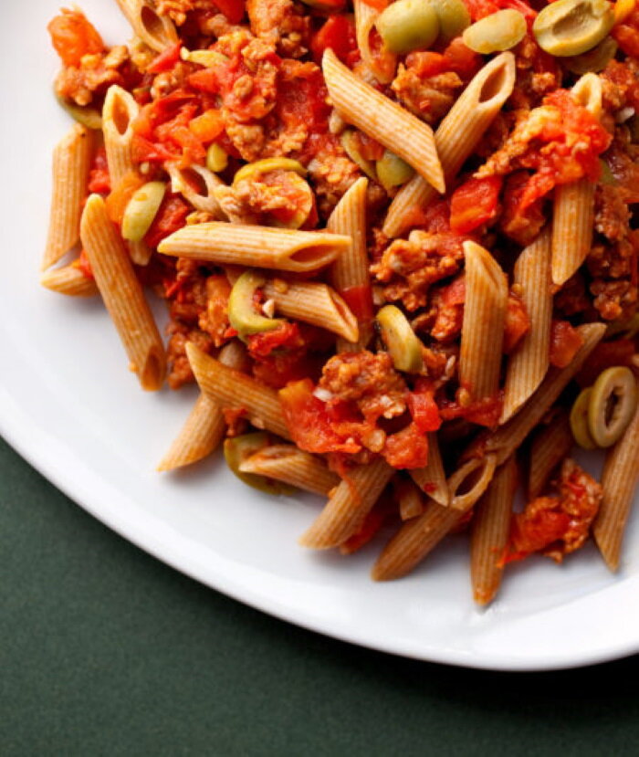 Паста с тунцом рецепт с томатным соусом и перцем