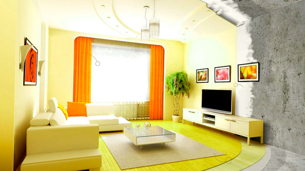 Недорогой и яркий интерьер после ремонта.
